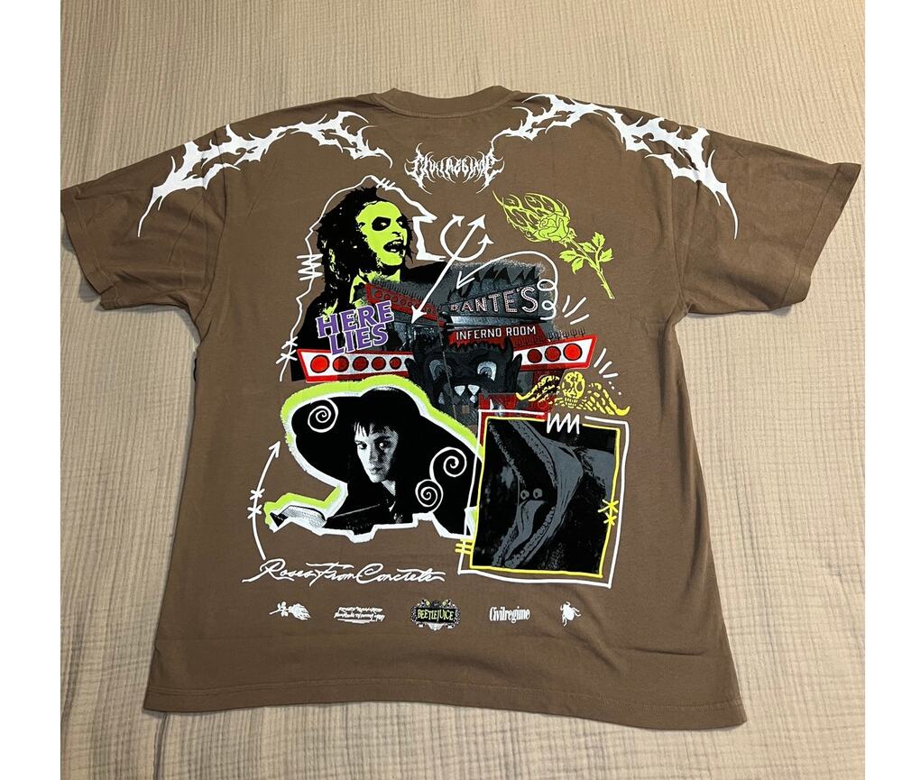 Civil Regime x Beetlejuice Collab t-shirt Men's Large NWT (B130175)
